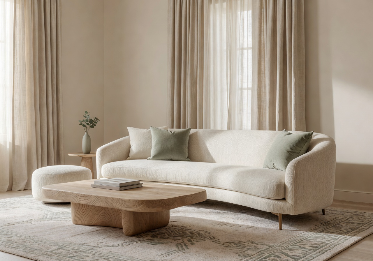 AI living room design generated with DecorAI from a real room photo